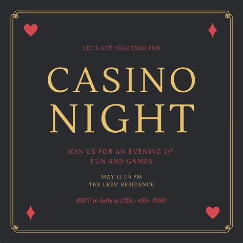 casino night registration form template|Free Casino Invitation Templates .